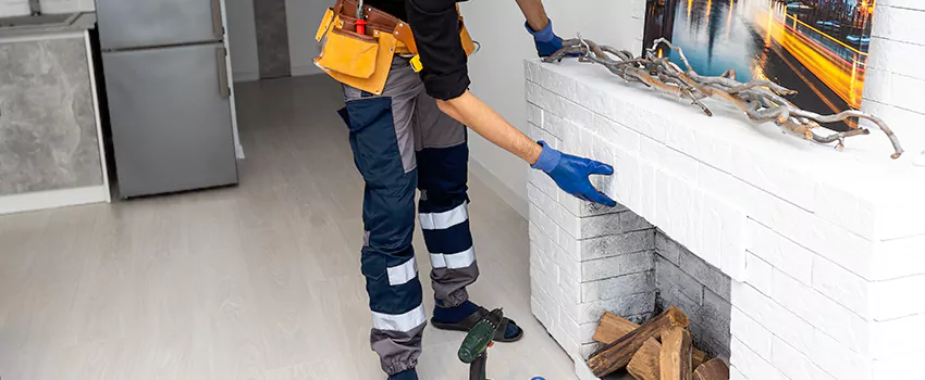 Outdoor Fireplace Restoration in Chambly, Quebec