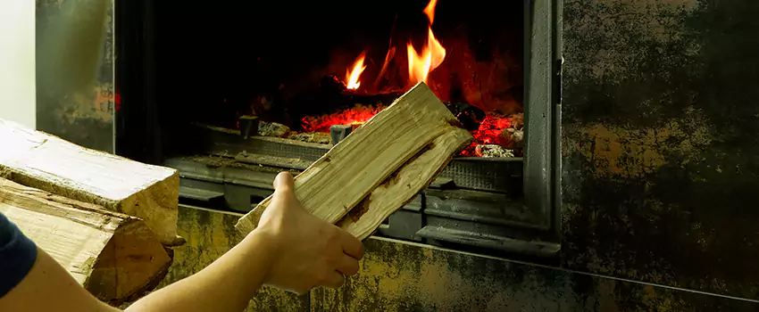 Wood Stove Heat Resistant Wall Repair in Chambly, Quebec