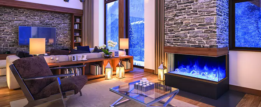 Dynamic Flame Color Fireplace Installation in Chambly, QC